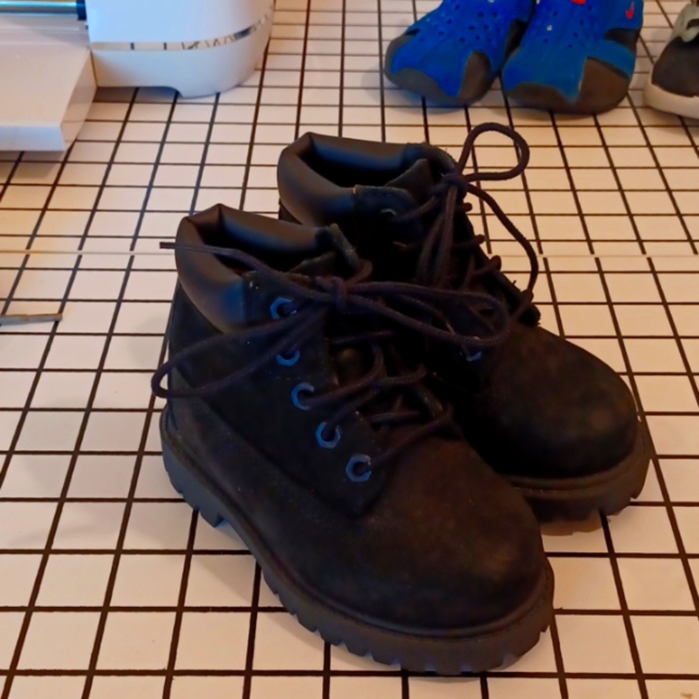 Timberland Kids Black Boots